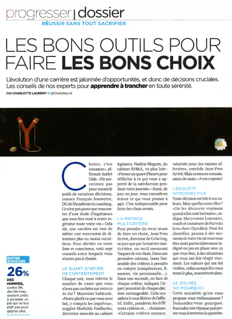 Mathilde Faidherbe, associée Agissens, article par dans la revue Management en février 2016